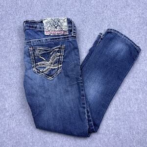 Hydraulic Straight Leg Jeans Womens 0 Blue Denim Y2k